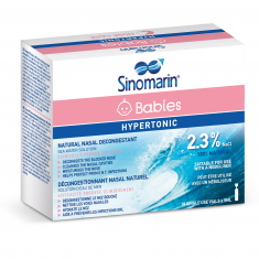 Sinomarin® Babies Хипертоничен разтвор с морска вода (2,3% NaCl) 5 ml х18 броя