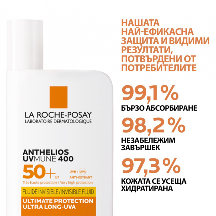 La Roche-Posay Anthelios UVMUNE 400 SPF50+ Слънцезащитен флуид 50 ml